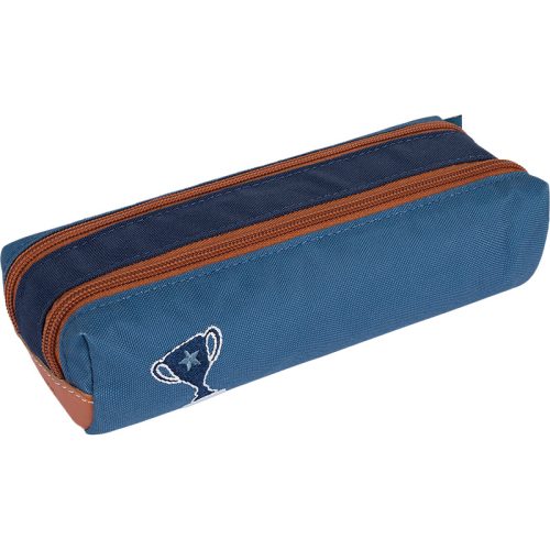 Trousse double CLEMENT BLEU revendeur officiel TANN'S rentrée scolaire livraison la réunion 974 magasin à st pierre 97410 et Duparc Sainte Marie 97438