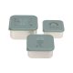 Lot de 3 boîtes à gouter inox HAPPY revendeur officiel lassig boutique enfant rentrée des classes école saint pierre sainte marie 974