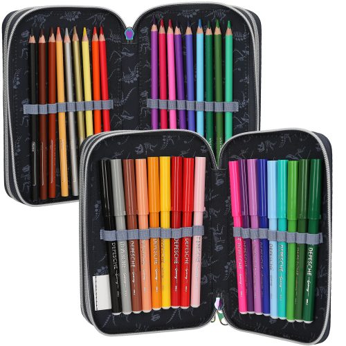 Trousse 3 compartiments LED DINO WORLD boutique enfant saint pierre reunion 974