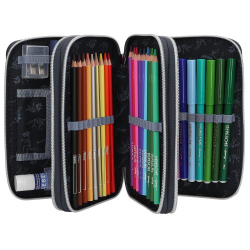 Trousse 3 compartiments LED DINO WORLD boutique enfant saint pierre reunion 974