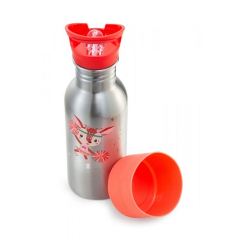 Gourde en acier inoxydable stella la biche marque LILLIPUTIENS rentrée scolaire livraison LA REUNION 974 magasin à saint pierre 97410 et Sainte Marie DUPARC 97438