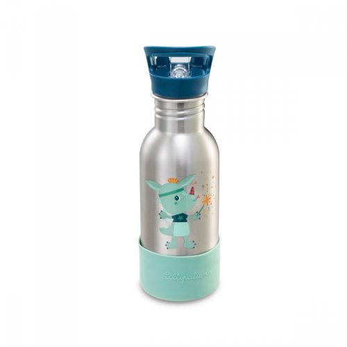 Gourde en acier inoxydable joe le dragon marque LILLIPUTIENS rentrée scolaire livraison LA REUNION 974 magasin à saint pierre 97410 et Sainte Marie DUPARC 97438