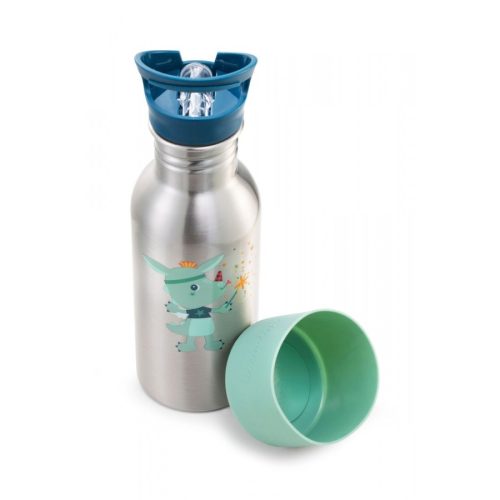 Gourde en acier inoxydable joe le dragon marque LILLIPUTIENS rentrée scolaire livraison LA REUNION 974 magasin à saint pierre 97410 et Sainte Marie DUPARC 97438