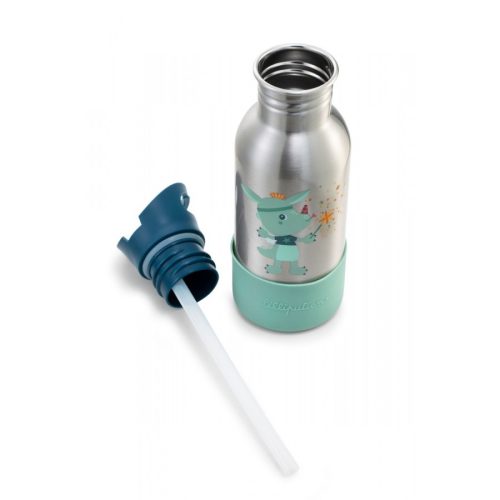 Gourde en acier inoxydable joe le dragon marque LILLIPUTIENS rentrée scolaire livraison LA REUNION 974 magasin à saint pierre 97410 et Sainte Marie DUPARC 97438