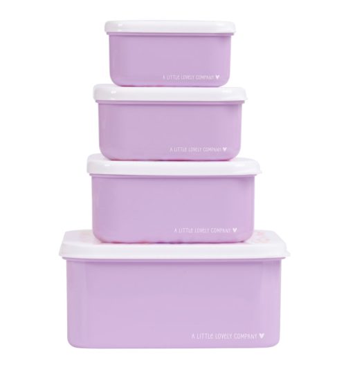 Lot de 4 boîtes à goûter pour enfant magasin saint pierre st denis reunion 974 livraison rentrée des classes