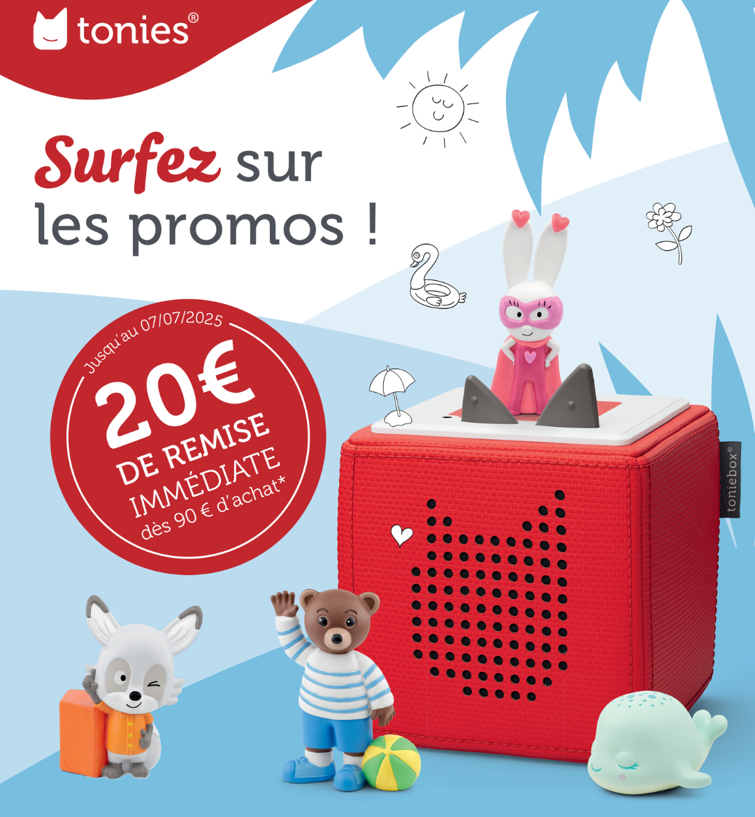 Revendeur officiel TONIE TONIES à la Réunion 974 remise et code promo boutique de jouets st pierre ste marie 974