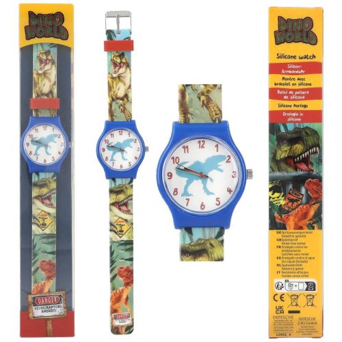 Montre en silicone DINO WORLD boutique pour enfant reunion 974 idée cadeau dinosaure dino world