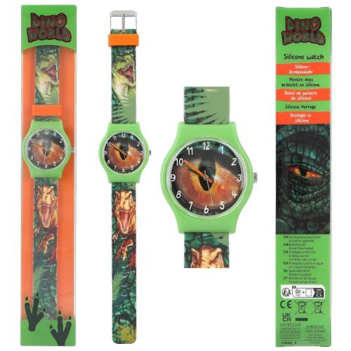 Montre en silicone DINO WORLD boutique pour enfant reunion 974 idée cadeau dinosaure dino world
