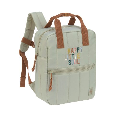 Sac à dos pour Crèche ou Maternelle avec compartiment à goûter LITTLE GANG KHAKI revendeur officiel MARQUE LÄSSIG pour enfant boutique pour enfant saint pierre ILE DE LA REUNION rentrée des classes écoles livraison 974