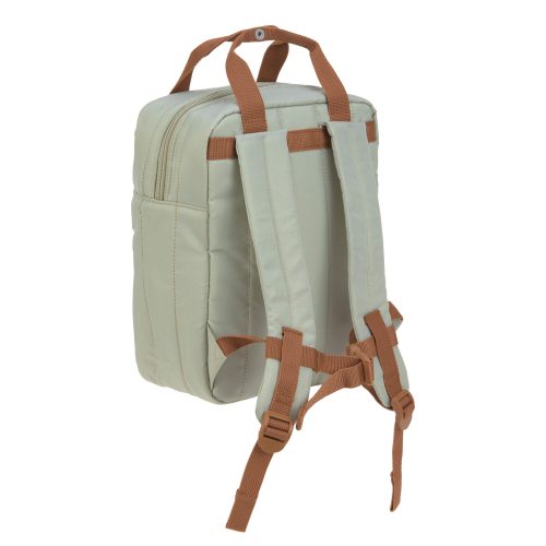 Sac à dos pour Crèche ou Maternelle avec compartiment à goûter LITTLE GANG KHAKI revendeur officiel MARQUE LÄSSIG pour enfant boutique pour enfant saint pierre ILE DE LA REUNION rentrée des classes écoles livraison 974