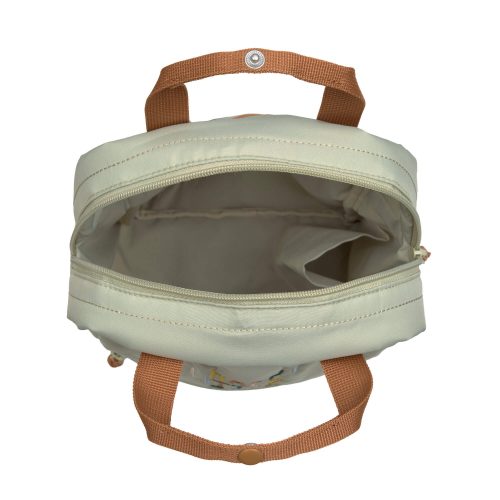 Sac à dos pour Crèche ou Maternelle avec compartiment à goûter LITTLE GANG KHAKI revendeur officiel MARQUE LÄSSIG pour enfant boutique pour enfant saint pierre ILE DE LA REUNION rentrée des classes écoles livraison 974