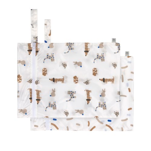 Lot de 2 sacs pour linges sales étanches sac à lingettes ou couches lavables rentrée des classes magasin enfant à st pierre 97410 Duparc Sainte Marie 97438 livraison la réunion 974 revendeur LASSIG