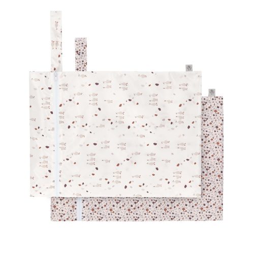 Lot de 2 sacs pour linges sales étanches sac à lingettes ou couches lavables rentrée des classes magasin enfant à st pierre 97410 Duparc Sainte Marie 97438 livraison la réunion 974 revendeur LASSIG