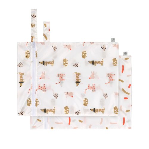 Lot de 2 sacs pour linges sales étanches sac à lingettes ou couches lavables rentrée des classes magasin enfant à st pierre 97410 Duparc Sainte Marie 97438 livraison la réunion 974 revendeur LASSIG