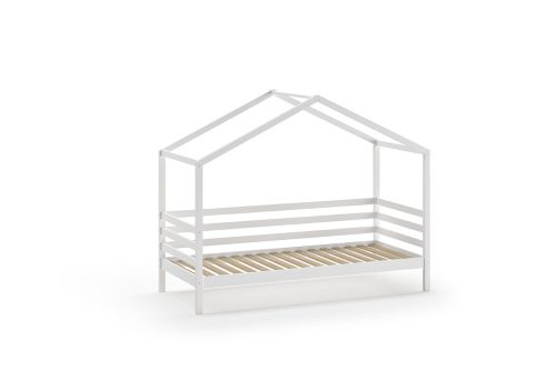 lit cabane en bois blanc JULES lit enfant bois massif magasin de mobiliers à st pierre 97410 livraison la réunion 974