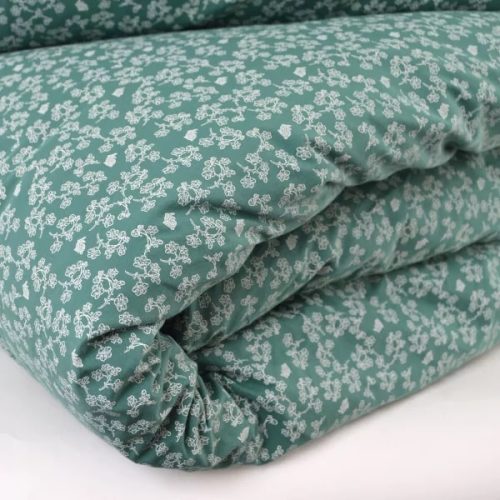 Parure housse de couette 100X140 coton bio MAHE gaze de coton bio revendeur LITTLE CREVETTE magasin pour enfant st pierre 97410 livraison 974 La Réunion