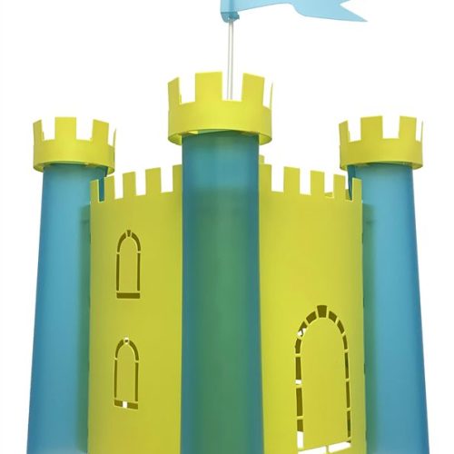 luminaire suspension enfant château fort fabriqué en France magasin de déco chambre enfant à st pierre 97410 duparc 97438 livraison la réunion 974