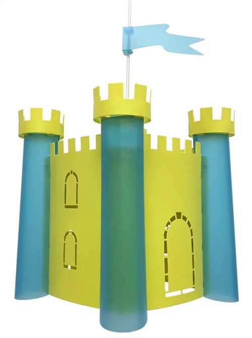 luminaire suspension enfant château fort fabriqué en France magasin de déco chambre enfant à st pierre 97410 duparc 97438 livraison la réunion 974