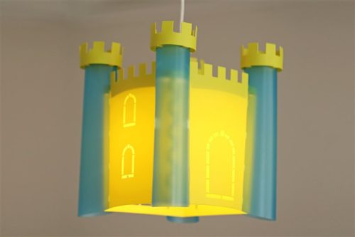 luminaire suspension enfant château fort fabriqué en France magasin de déco chambre enfant à st pierre 97410 duparc 97438 livraison la réunion 974