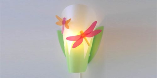 Applique murale luminaire enfant LIBELLULE fabriqué en France magasin de déco chambre enfant à st pierre 97410 duparc 97438 livraison la réunion 974