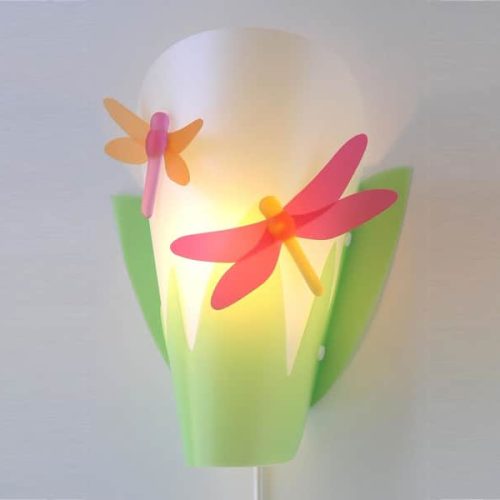 Applique murale luminaire enfant LIBELLULE fabriqué en France magasin de déco chambre enfant à st pierre 97410 duparc 97438 livraison la réunion 974