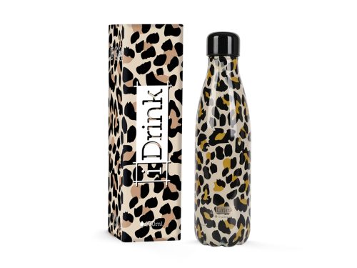 Bouteille isotherme i-total i-drink leopardata Gourde isotherme en acier inoxydable école rentrée des classes école boutique enfant saint pierre reunion 974