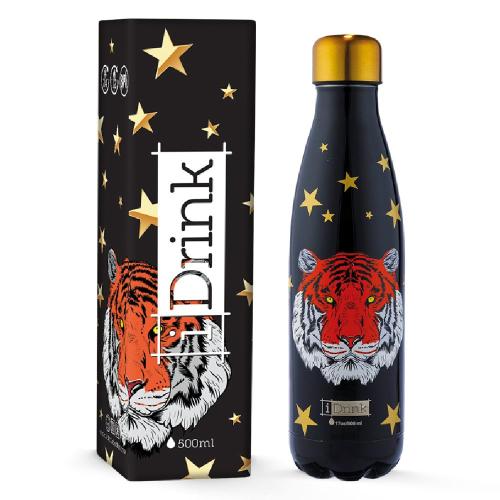 Bouteille isotherme i-total i-drink tiger Gourde isotherme en acier inoxydable école rentrée des classes école boutique enfant saint pierre reunion 974