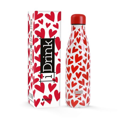 Bouteille isotherme i-total i-drink follow your heart Gourde isotherme en acier inoxydable école rentrée des classes école boutique enfant saint pierre reunion 974
