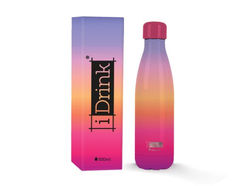 Bouteille isotherme i-total i-drink sunset Gourde isotherme en acier inoxydable école rentrée des classes école boutique enfant saint pierre reunion 974