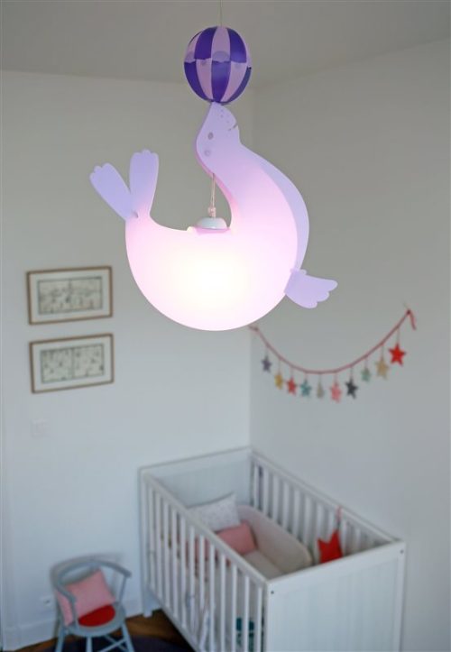 luminaire suspension enfant OTARIE fabriqué en France magasin de déco chambre enfant à st pierre 97410 duparc 97438 livraison la réunion 974
