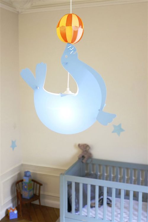 luminaire suspension enfant OTARIE fabriqué en France magasin de déco chambre enfant à st pierre 97410 duparc 97438 livraison la réunion 974