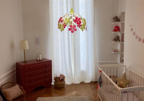 luminaire suspension enfant bouquet de fleurs fabriqué en France magasin de déco chambre enfant à st pierre 97410 duparc 97438 livraison la réunion 974