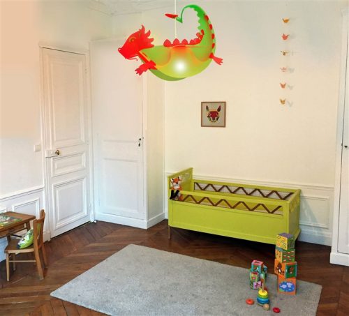 luminaire suspension enfant DRAGON fabriqué en France magasin de déco chambre enfant à st pierre 97410 duparc 97438 livraison la réunion 974