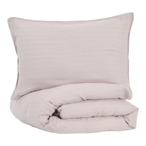 Parure housse de couette 100X140 coton bio uni LILAS gaze de coton bio revendeur LITTLE CREVETTE magasin pour enfant st pierre 97410 livraison 974 La Réunion