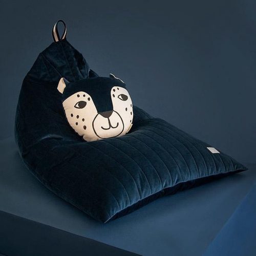 Pouf Déhoussable en velours bio recyclé magasin pour enfant et ado saint pierre reunion 974