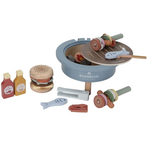 Ensemble barbecue en bois LITTLE DUTCH magasin de jouets en bois à Saint Pierre 97410 livraison LA REUNION 974