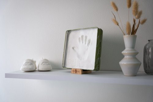 Kit d'empreinte carré OLIVE TREE souvenirs naissance bébé magasin de puériculture à st pierre 97410 livraison La Réunion 974