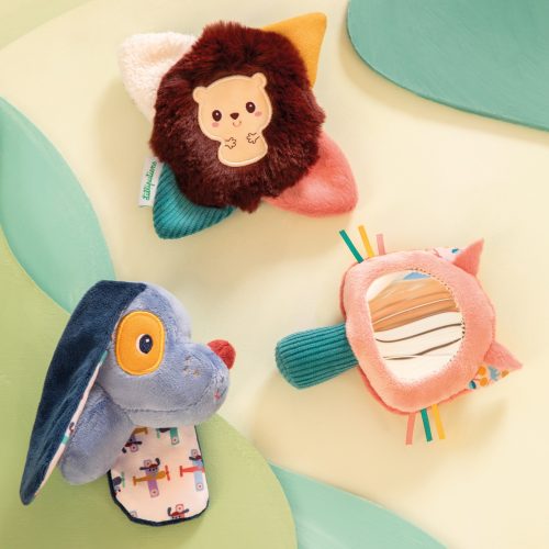 Set de découvertes sensorielles JULES LE CHIEN Boutique de jouets pour enfant Revendeur officiel LILLIPUTIENS jouets d’éveil en bois et tissu livraison sur toute l'ile ile de la réunion 974