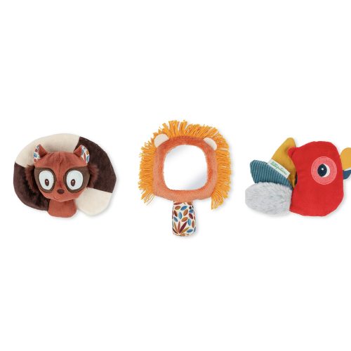 Set de découvertes sensorielles JACK LE LION Boutique de jouets pour enfant Revendeur officiel LILLIPUTIENS jouets d’éveil en bois et tissu livraison sur toute l'ile ile de la réunion 974