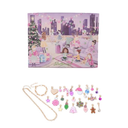 Calendrier de l'Avent Bijoux CANDY CANE MANOR pour enfat petite fille cadeau de Noel magasin boutique de jouet saint pierre 97410 livraison la reunion 974