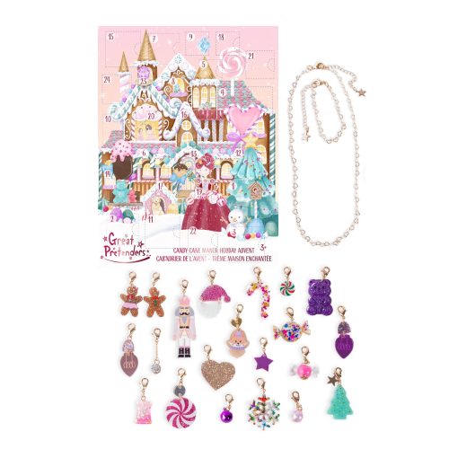 Calendrier de l'Avent Bijoux CANDY CANE MANOR pour enfat petite fille cadeau de Noel magasin boutique de jouet saint pierre 97410 livraison la reunion 974