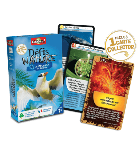 DEFIS NATURE La Réunion jeu de carte jeu de société jeu écolo revendeur BIOVIVA magasin de jouet en bois st pierre 97410 La réunion 974 livraison