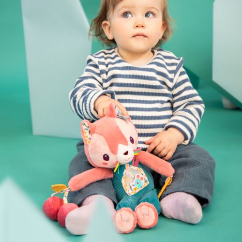 Peluche multiactivités Jeanne le chat jeu éveil bébé magasin de jouets à Saint Pierre 97410 livraison la réunion 974
