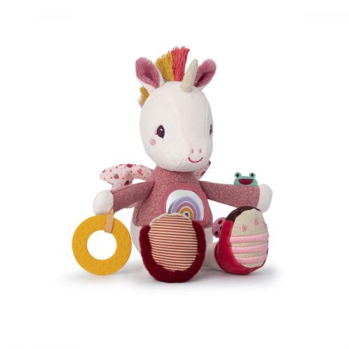 Peluche multiactivités Lena la licorne jeu éveil bébé magasin de jouets à Saint Pierre 97410 livraison la réunion 974