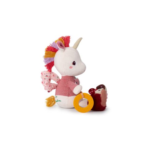 Peluche multiactivités Lena la licorne jeu éveil bébé magasin de jouets à Saint Pierre 97410 livraison la réunion 974