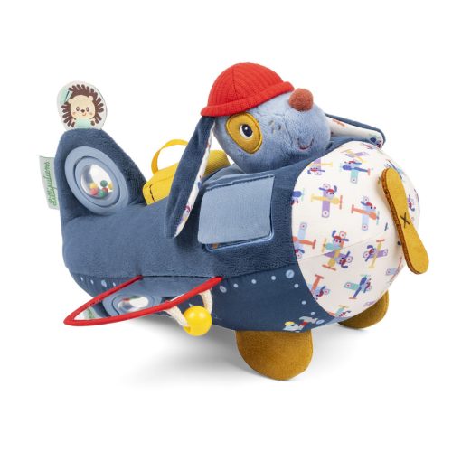 Avion d'activité jules le chien jeu d'éveil bébé jeu imitation revendeur officiel LILLIPUTIENS magasin de jouets en bois à st pierre 97410 livraison LA REUNION 974 et Livraison France métropolitaine centre commercial duparc ste marie