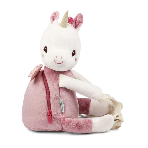 Sac à dos doux LENA LA LICORNE Boutique de jouets pour enfant Revendeur officiel LILLIPUTIENS jouets d’éveil en bois et tissu livraison sur toute l'ile ile de la réunion 974 sac école rentrée des classes maternelle