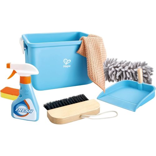 Kit de nettoyage avec seau pour enfants jeu d'imitation revendeur tape magasin de jouets en bois à st pierre 97410 livraison la réunion 974 centre commercial duparc ste marie