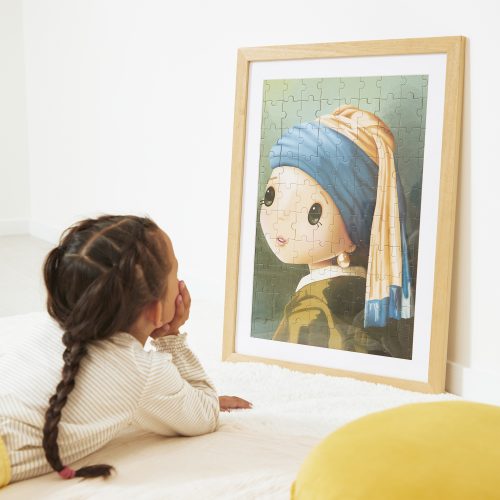 Puzzle 100 pièces Inspiré de Vermeer Boutique de jouets pour enfant Revendeur officiel JANOD livraison sur toute l'ile saint pierre Ste marie st Denis ile de la réunion 974