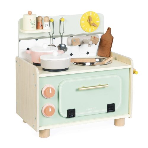 Kitchenette MAMIE SOLEIL jeu imitation en bois revendeur officiel JANOD magasin de jouets en bois à st pierre 97410 livraison LA REUNION 974 duparc 97438